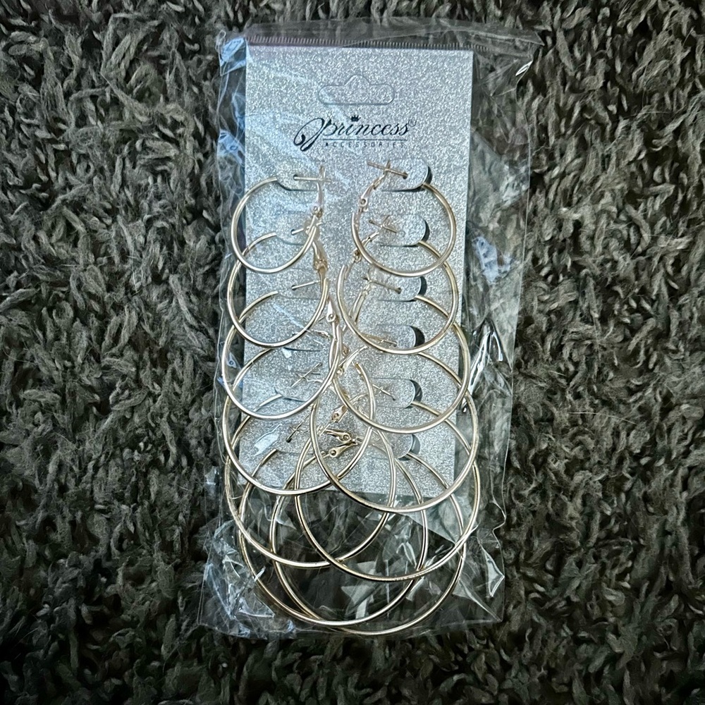 Princess Hoop Earrings